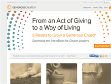 Tablet Screenshot of generouschurch.com